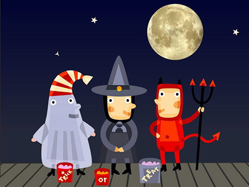halloween trick or treaters